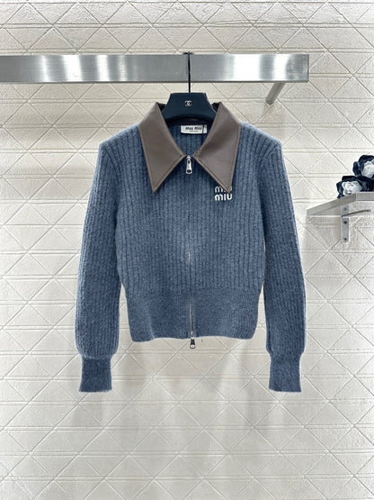 Patchwork Knit Cardigan
