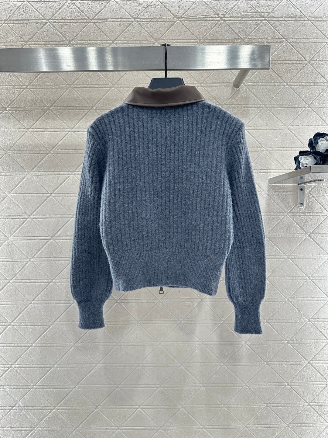 Patchwork Knit Cardigan