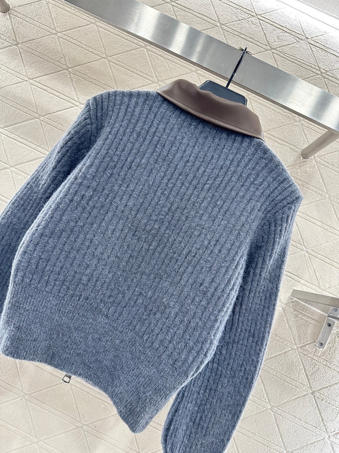 Patchwork Knit Cardigan
