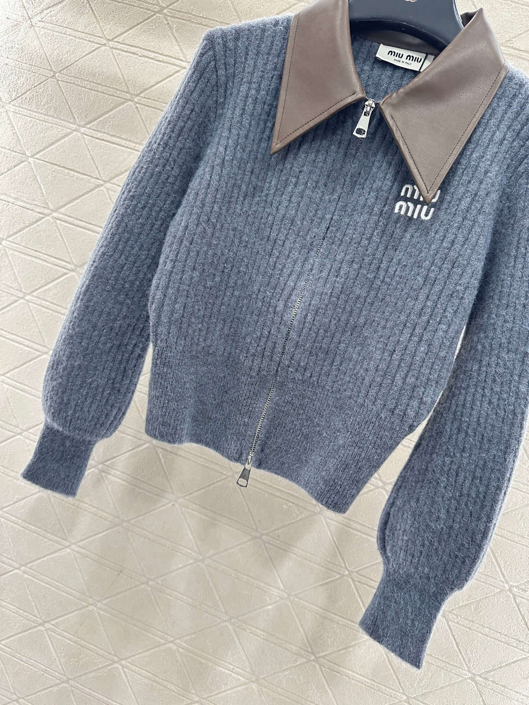 Patchwork Knit Cardigan