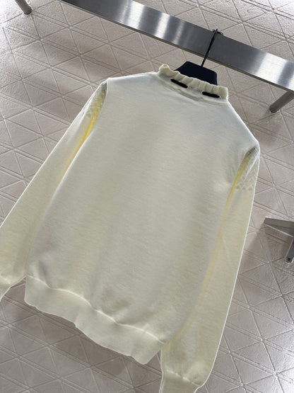 Bow-tie Tulip Collar Sweater