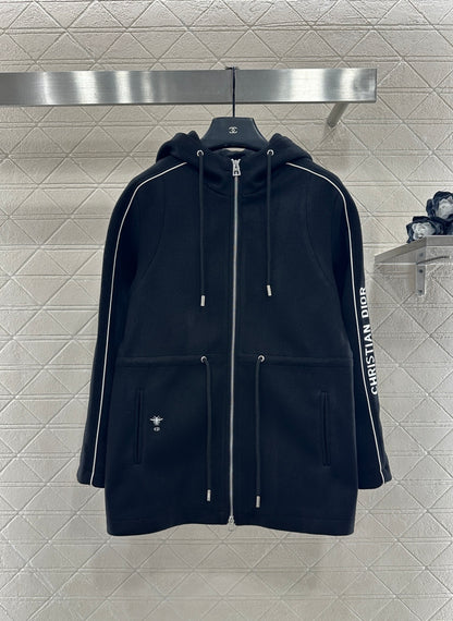 Hooded Drawstring Jacket