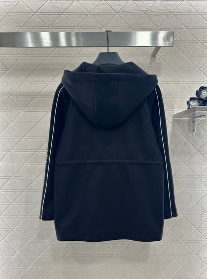 Hooded Drawstring Jacket
