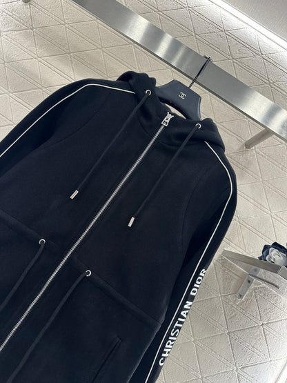 Hooded Drawstring Jacket
