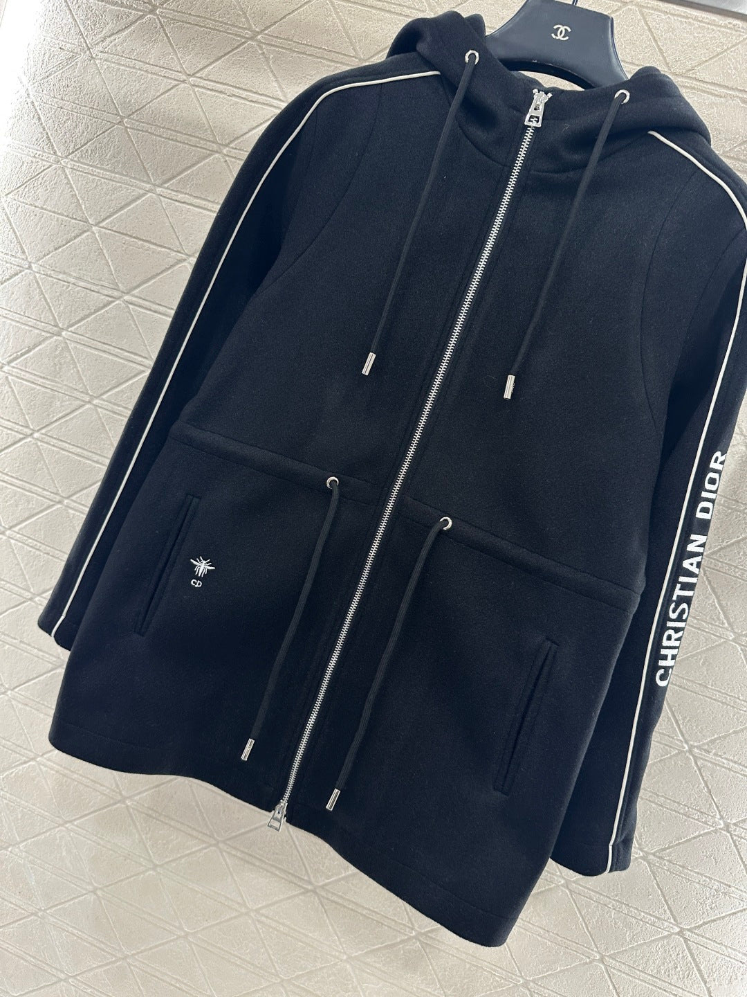 Hooded Drawstring Jacket