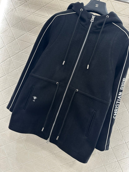 Hooded Drawstring Jacket