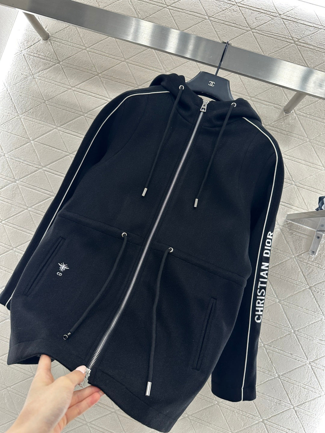 Hooded Drawstring Jacket