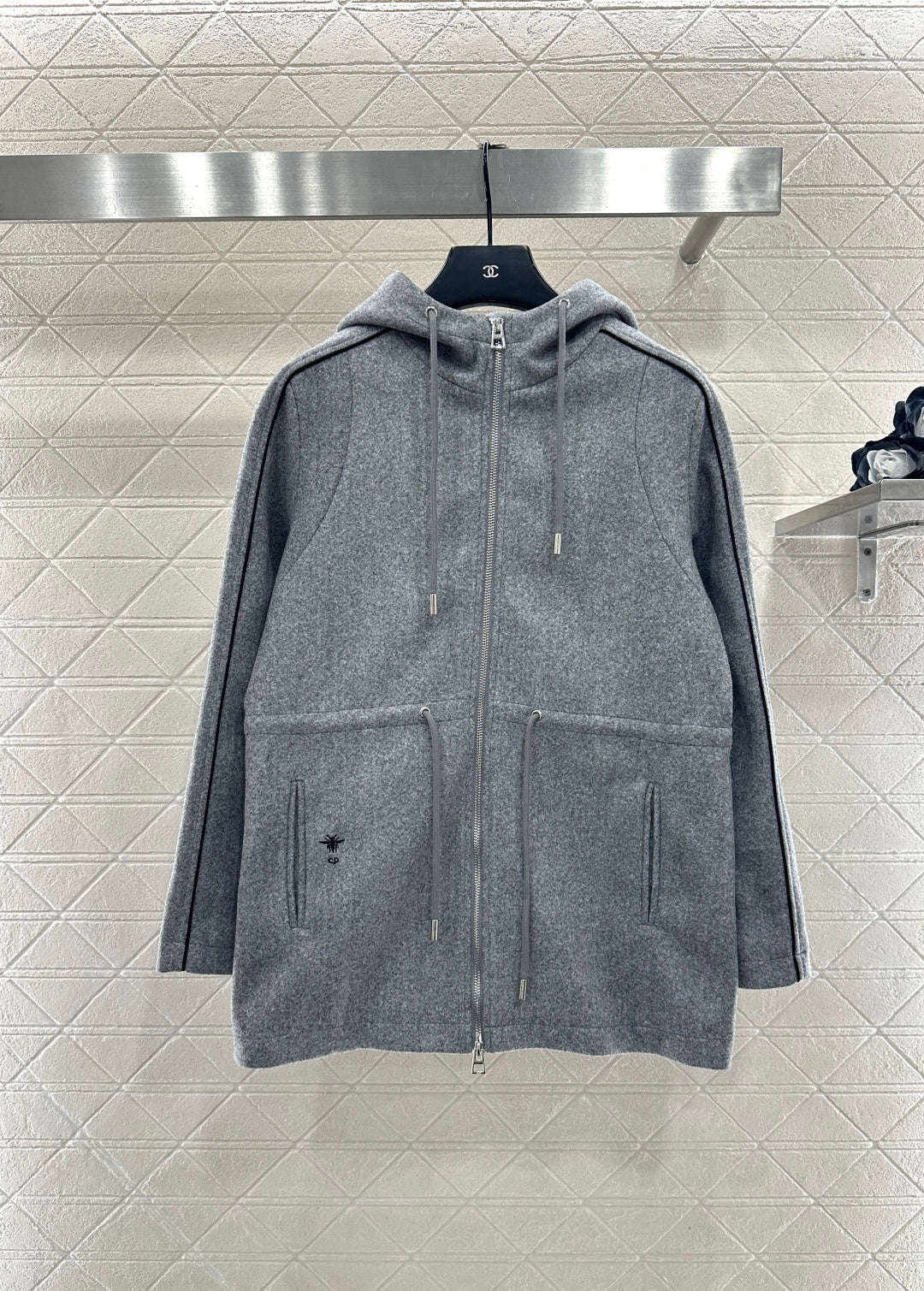 Hooded Drawstring Jacket