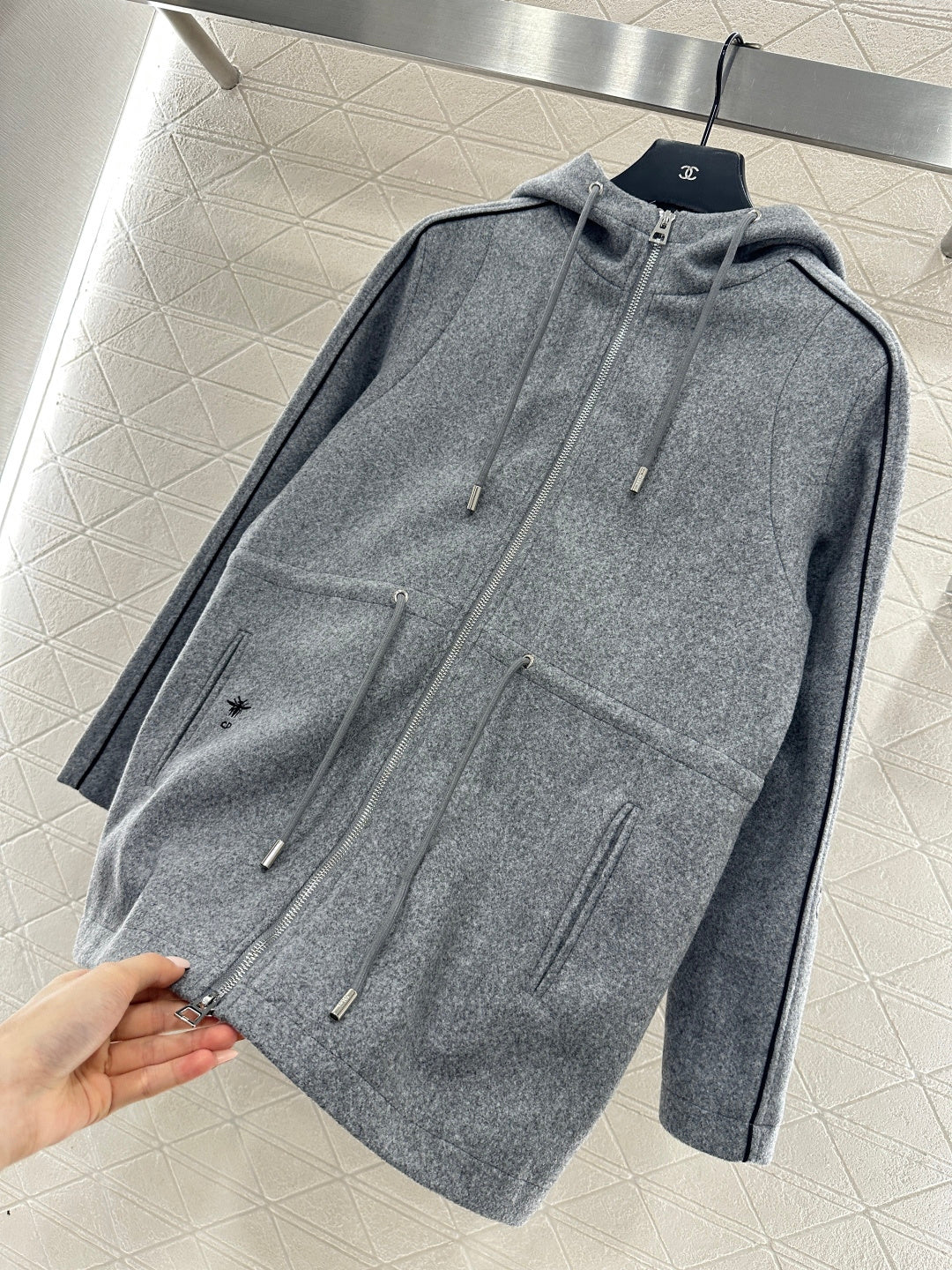 Hooded Drawstring Jacket