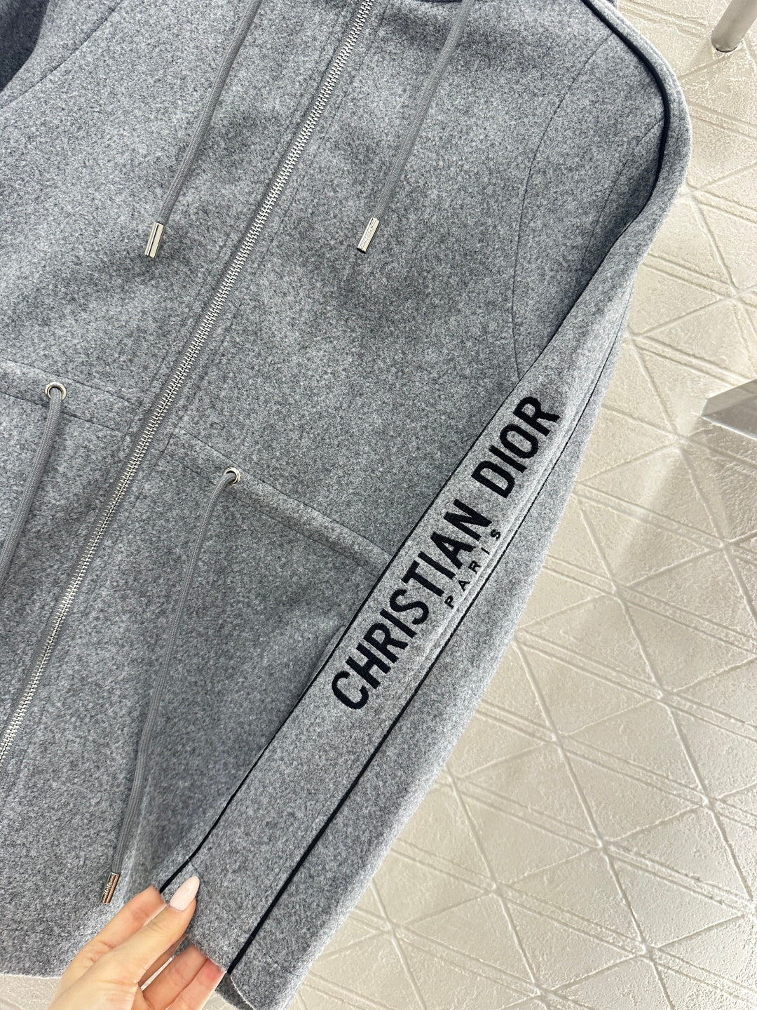 Hooded Drawstring Jacket