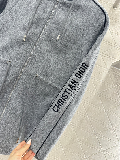 Hooded Drawstring Jacket