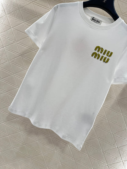 Beaded Logo T-Shirt