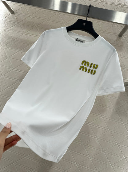 Beaded Logo T-Shirt