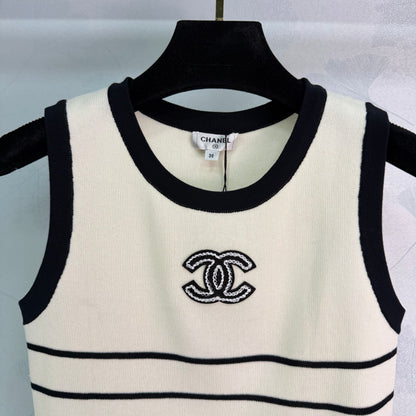 Striped Knit Vest