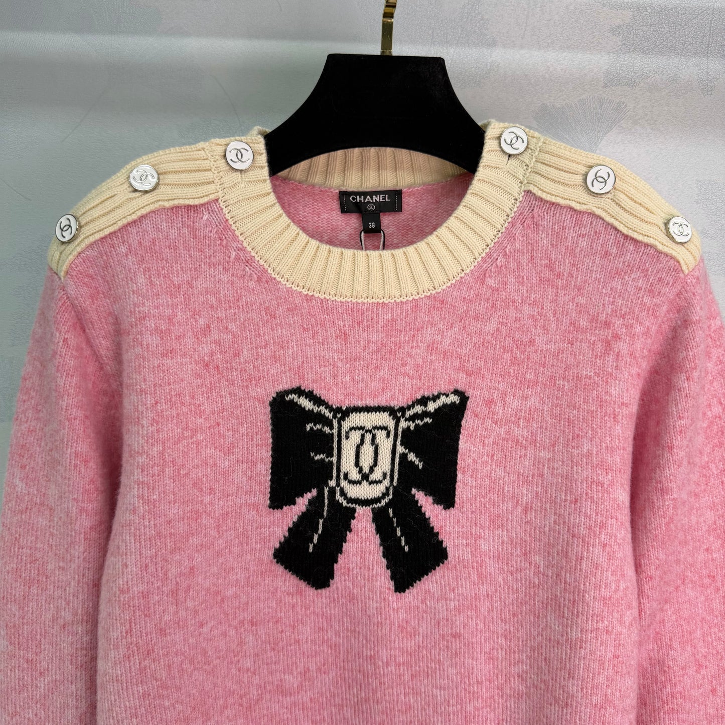 Bow-Tie Knit Sweater