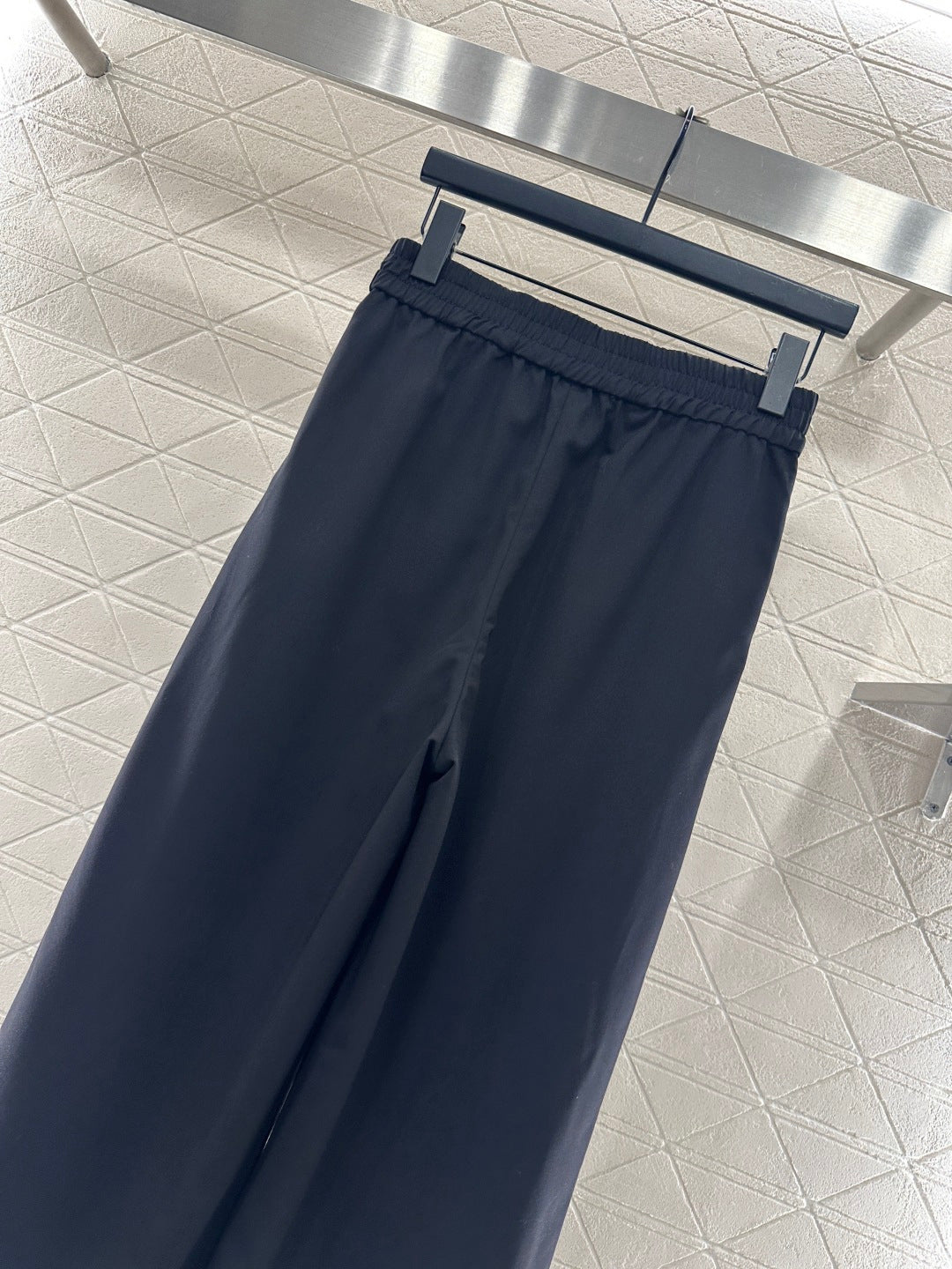 Logo Wide-Leg Wool Trousers