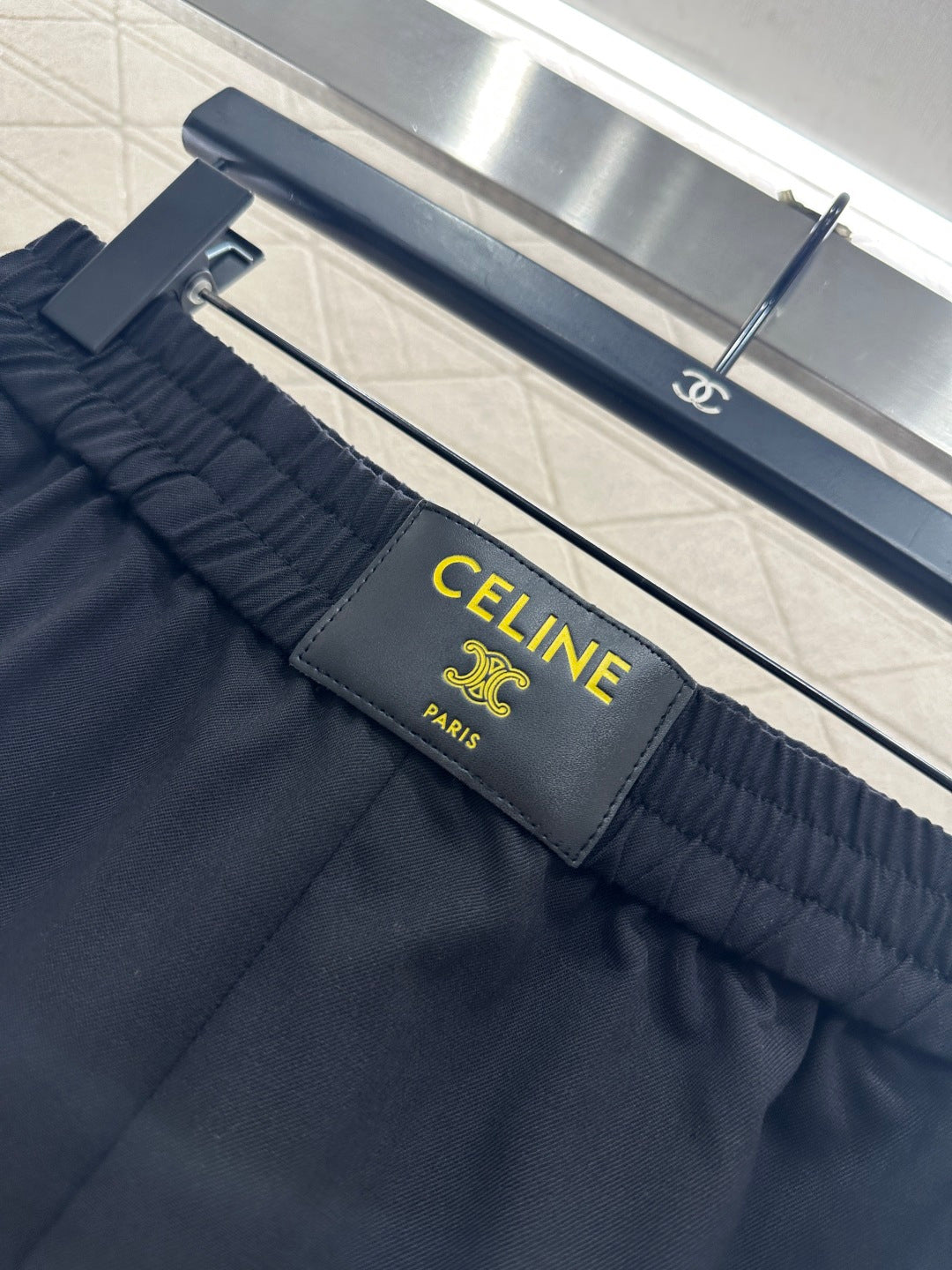 Logo Wide-Leg Wool Trousers