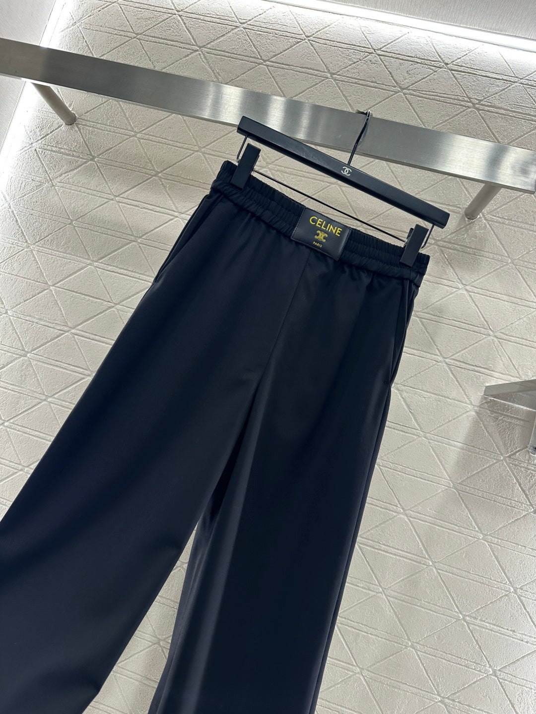 Logo Wide-Leg Wool Trousers