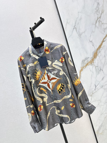 Printed Silk Shirt