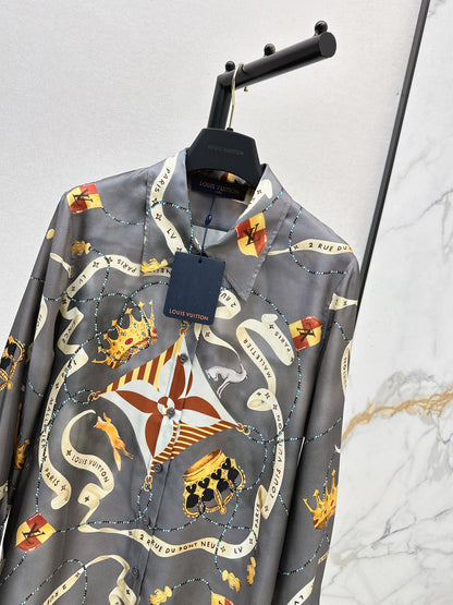 Printed Silk Shirt