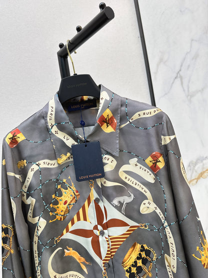 Printed Silk Shirt