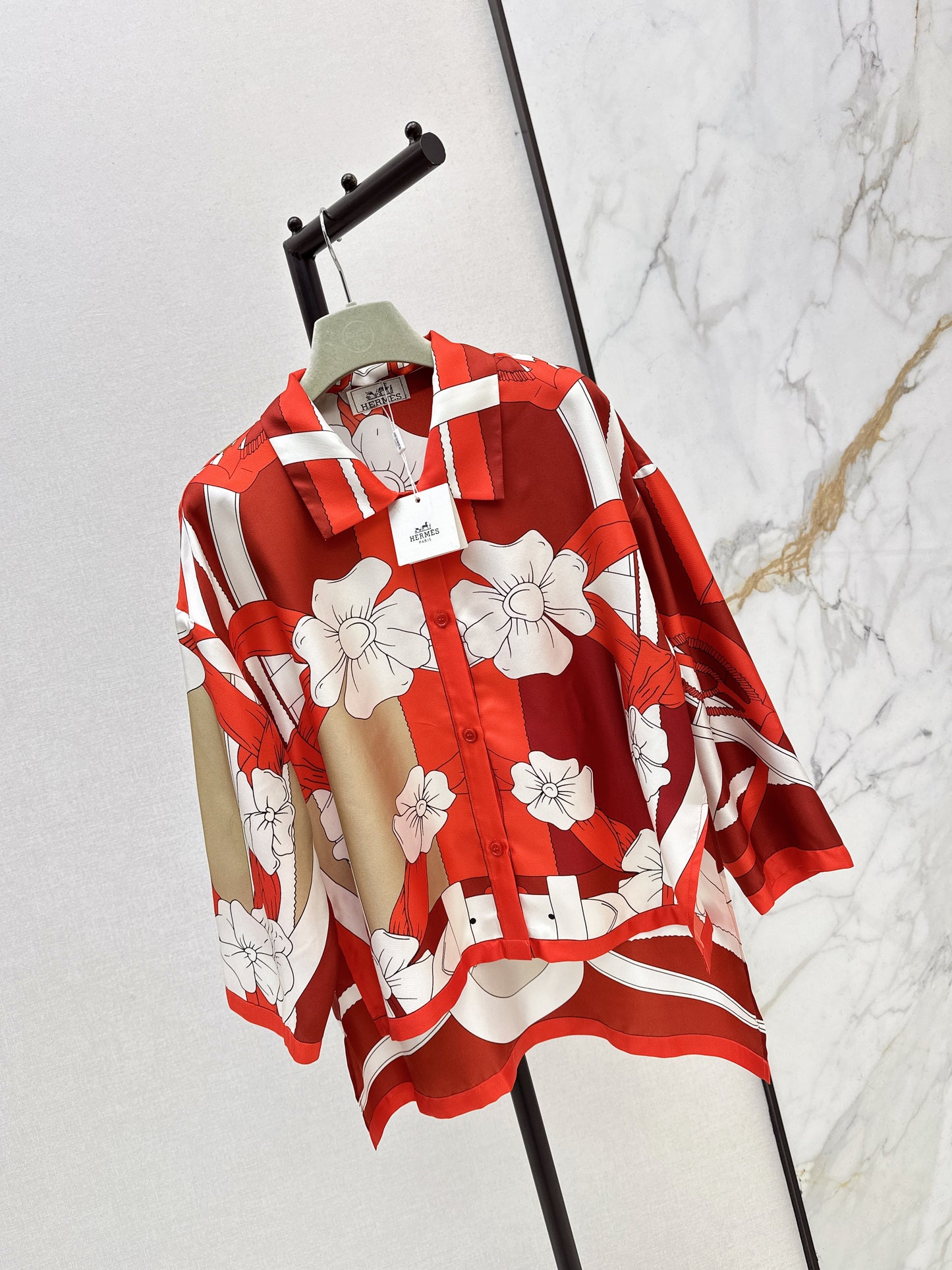 Printed Silk Shirt