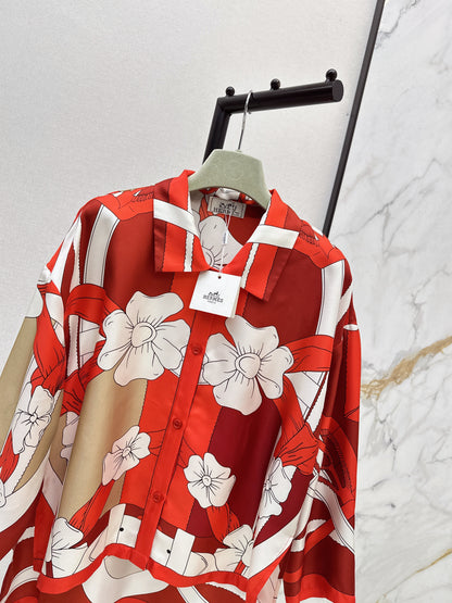 Printed Silk Shirt