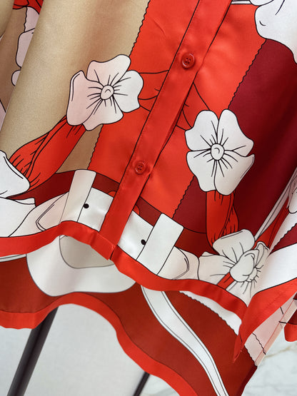 Printed Silk Shirt