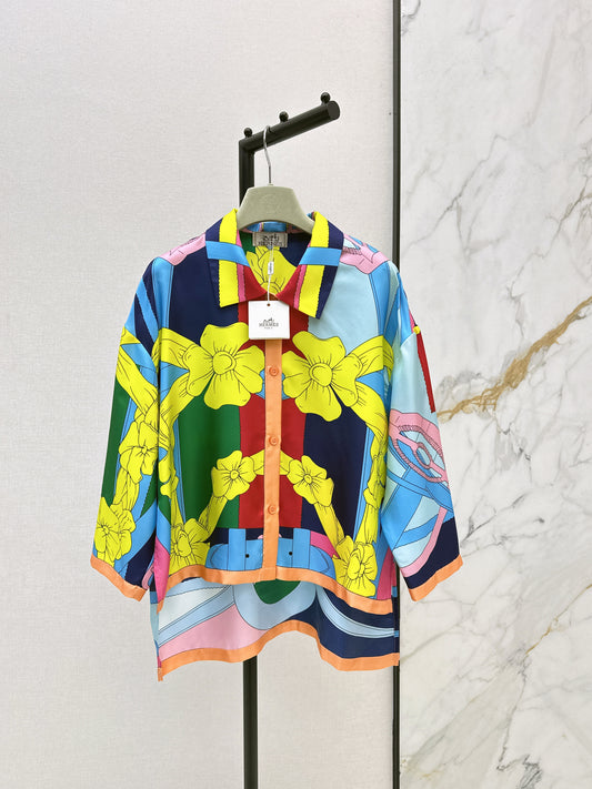 Printed Silk Shirt