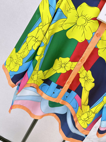 Printed Silk Shirt