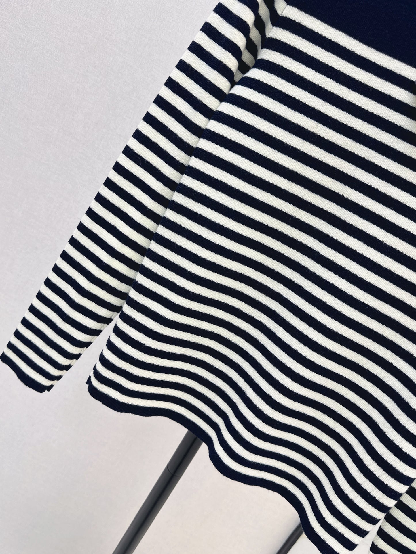 Navy Blue Striped Shirt