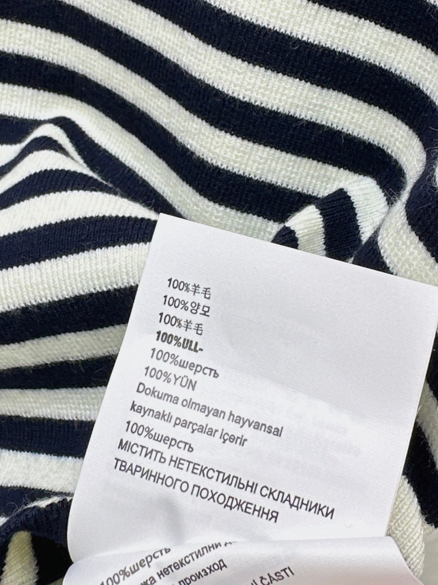 Navy Blue Striped Shirt