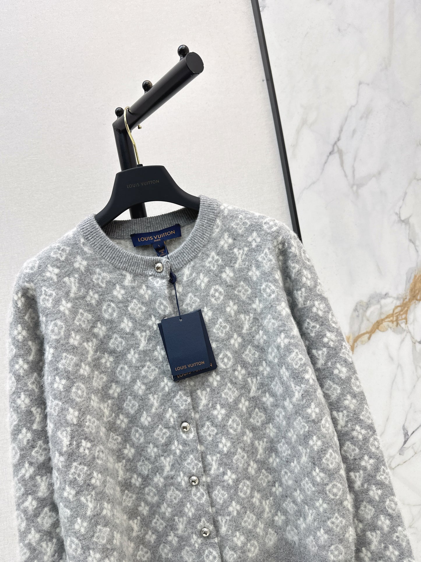 Jacquard Fleece Cardigan