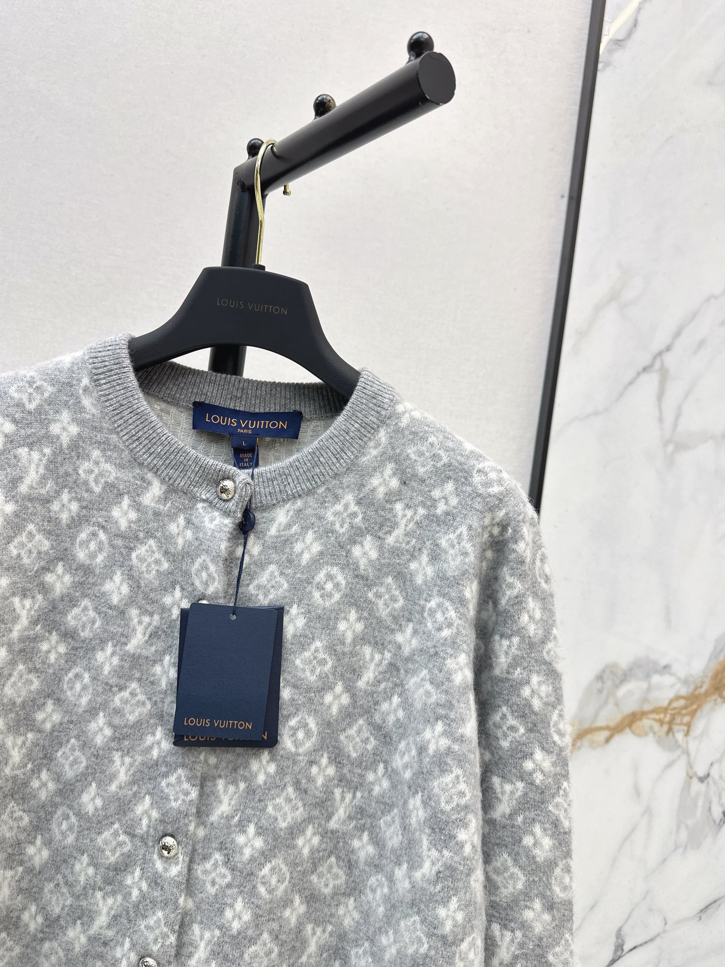 Jacquard Fleece Cardigan