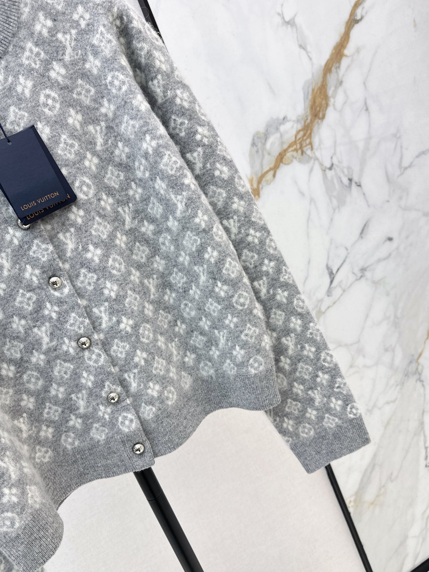 Jacquard Fleece Cardigan