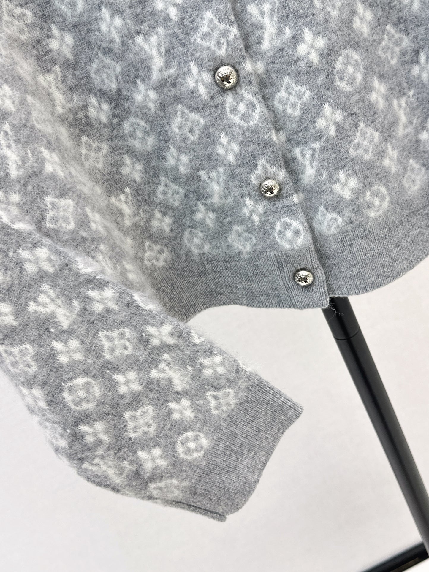 Jacquard Fleece Cardigan