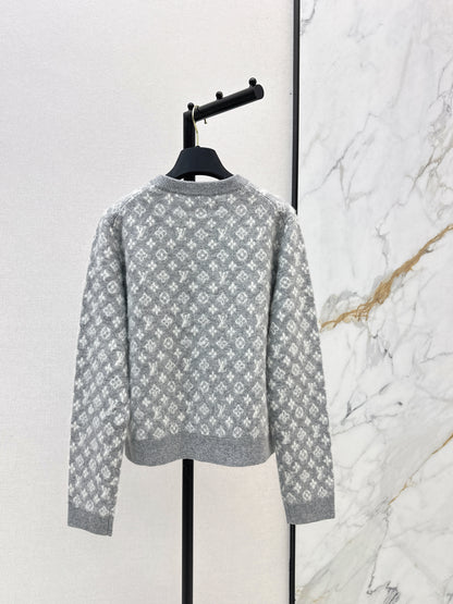 Jacquard Fleece Cardigan