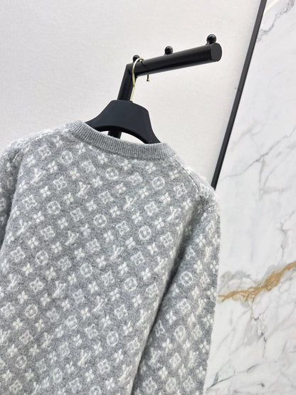 Jacquard Fleece Cardigan