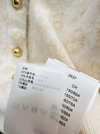 Jacquard Fleece Cardigan
