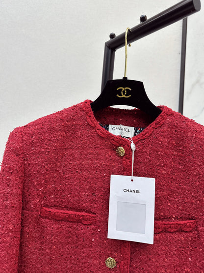 Lapel-front, four-pocket woven jacket