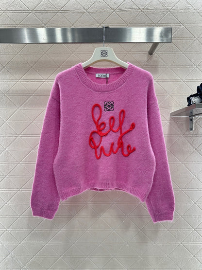 Sweater with Calligraphic Logo