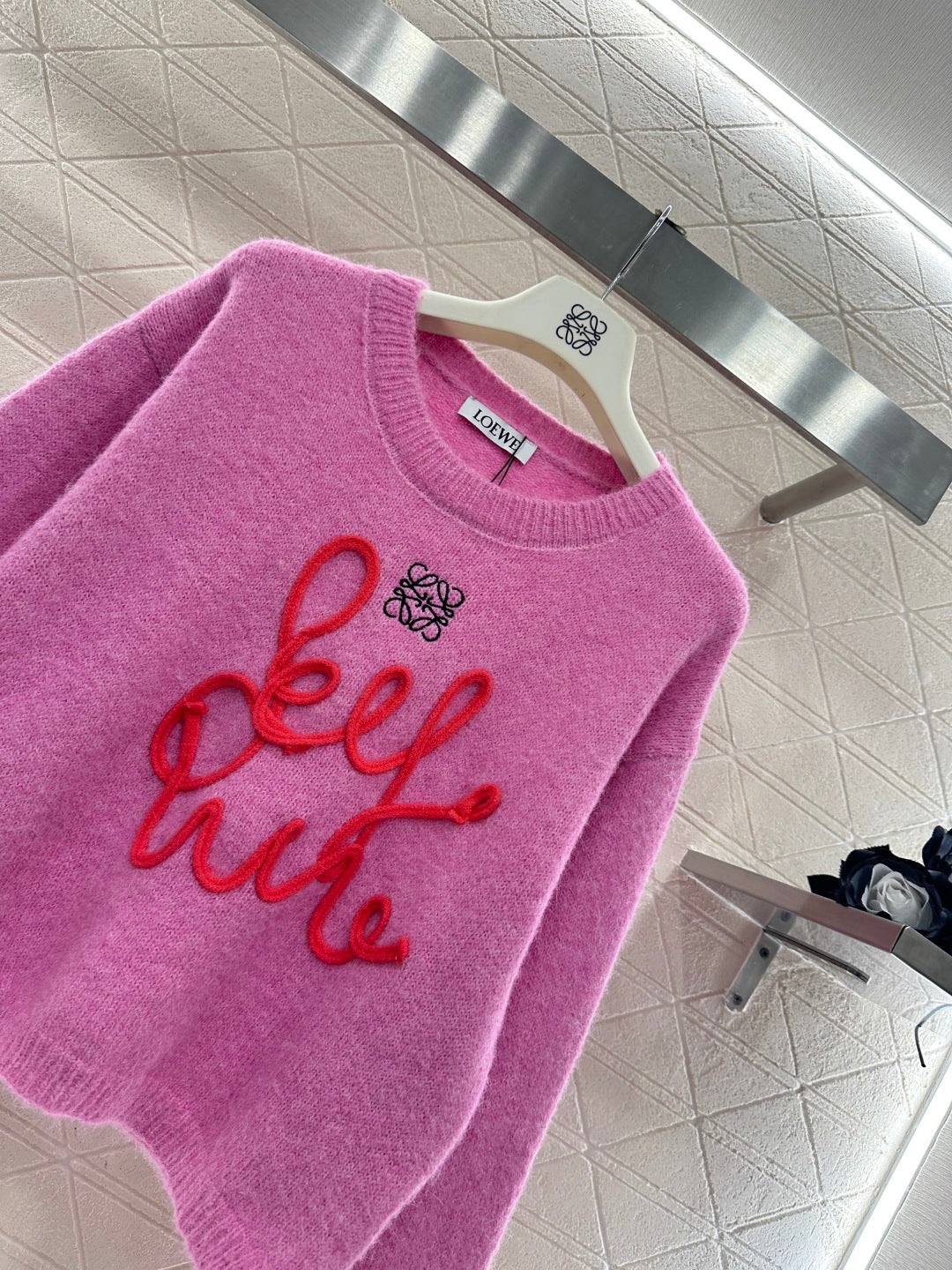 Sweater with Calligraphic Logo