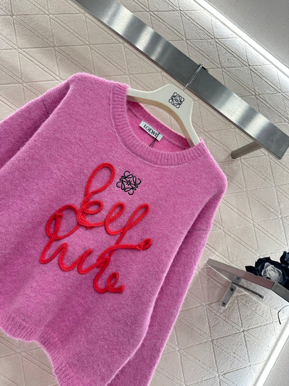 Sweater with Calligraphic Logo