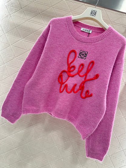 Sweater with Calligraphic Logo