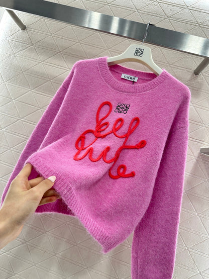 Sweater with Calligraphic Logo