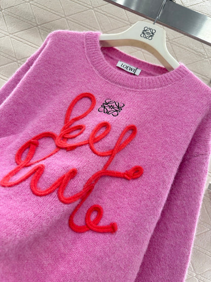 Sweater with Calligraphic Logo