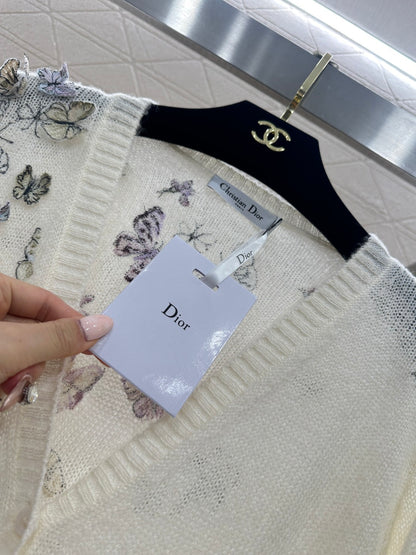 Butterfly Embroidered Cardigan