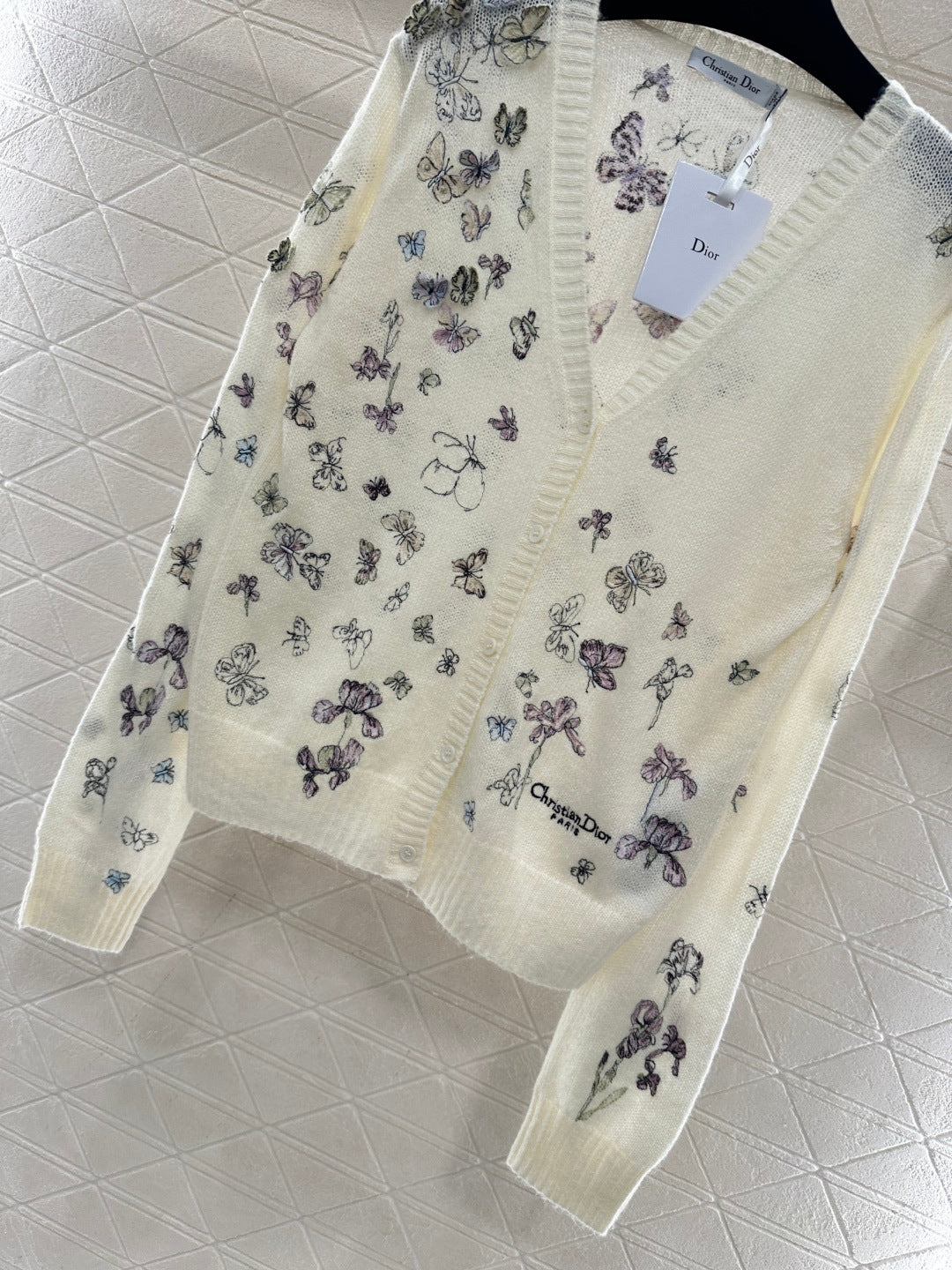 Butterfly Embroidered Cardigan