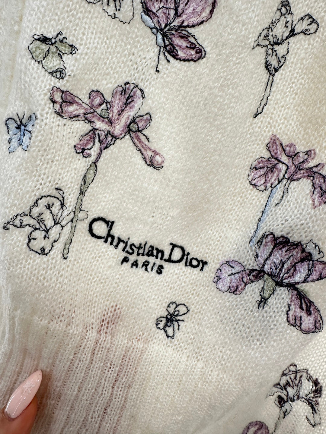 Butterfly Embroidered Cardigan