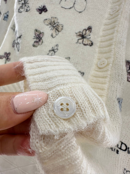 Butterfly Embroidered Cardigan